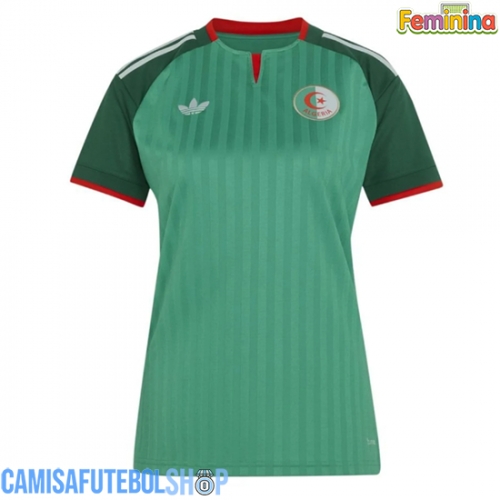 Camisa de time de futebol Argélia Replicas 2º Equipamento Feminina Mundo 2026 Manga Curta